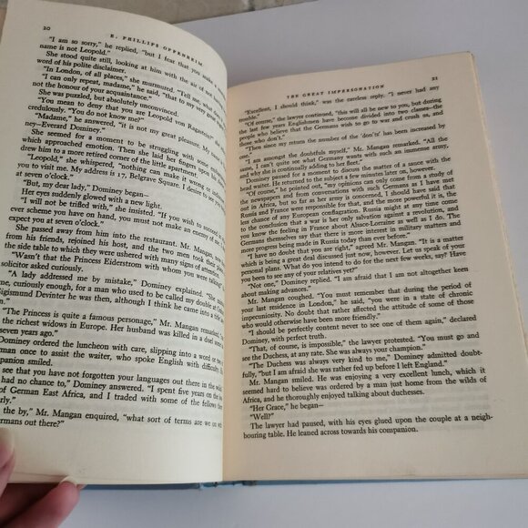 1960s Five Spy Novels Hardcover Book Vintage Blue Mystery Anthology Thrillers - Picture 6 of 9